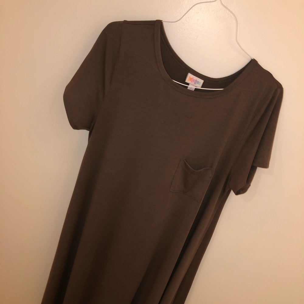 Brown Lularoe Carly Dress